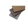 PE Double wood grain finish decking