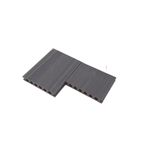 PE Double wood grain finish decking