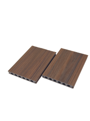 Double wood grain surface decking